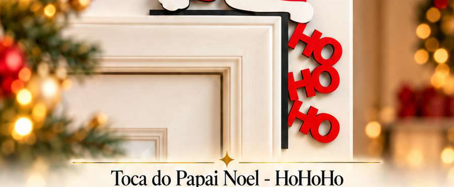 Canto de porta — toca do Papai Noel HoHoHo